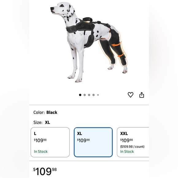 Dog Knee Brace for Torn Acl Hind Legs - Provides Joint Protection XL - Picture 7 of 14